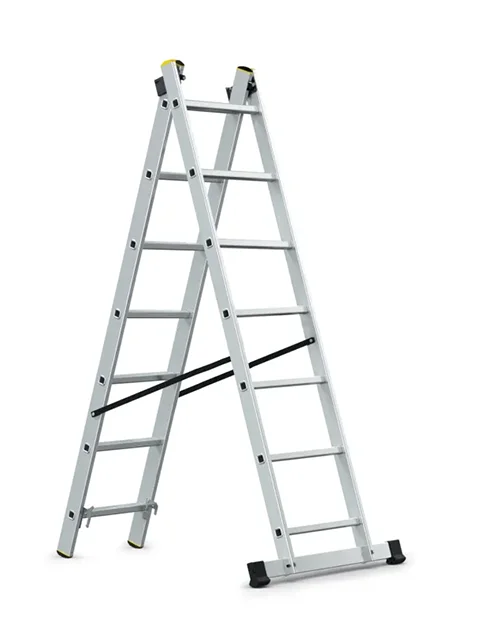 Échelle pro alu 2 pièces 2x7 échelons - Prix discount
