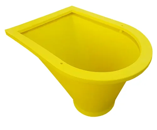 Entonnoir d’évacuation pour gravats adapté aux chantiers