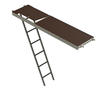 Plancher trappe aluminium et bois pour accès pratique