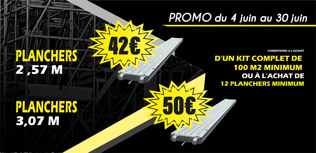 Plancher d'échafaudage en promo