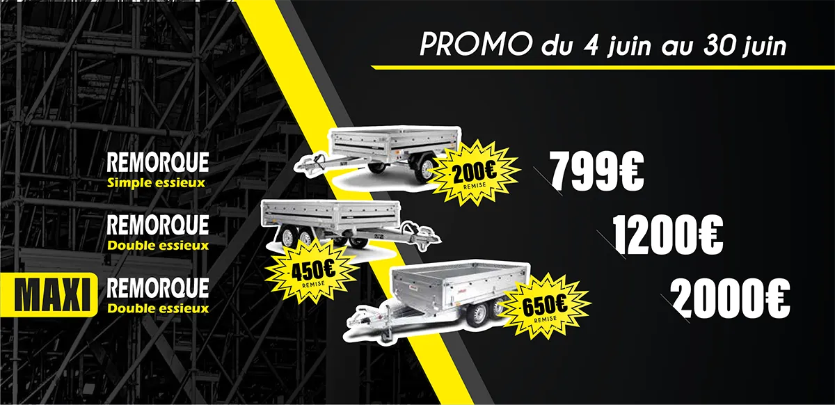 Plancher de remorque en promo